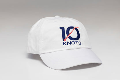 10 Knots Crew Hat White with Logo embroidered 